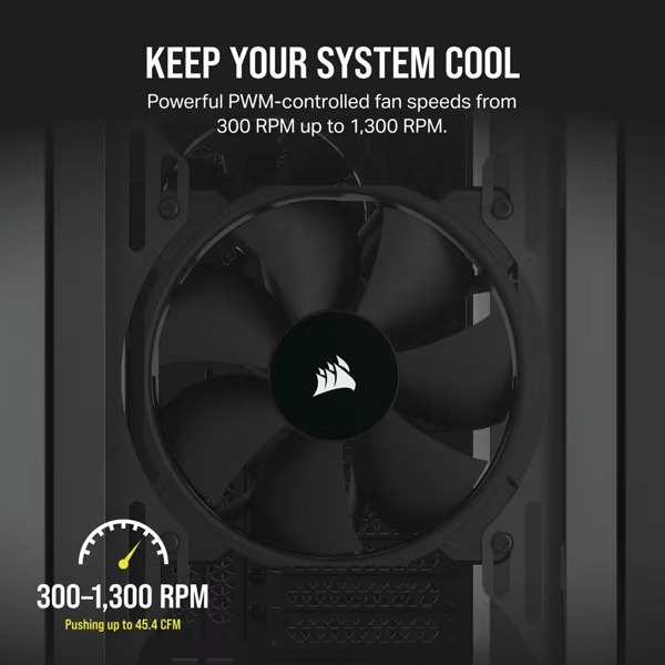 Corsair SP120 Elite Black 120mm PWM Cabinet Fan (Single Pack)
